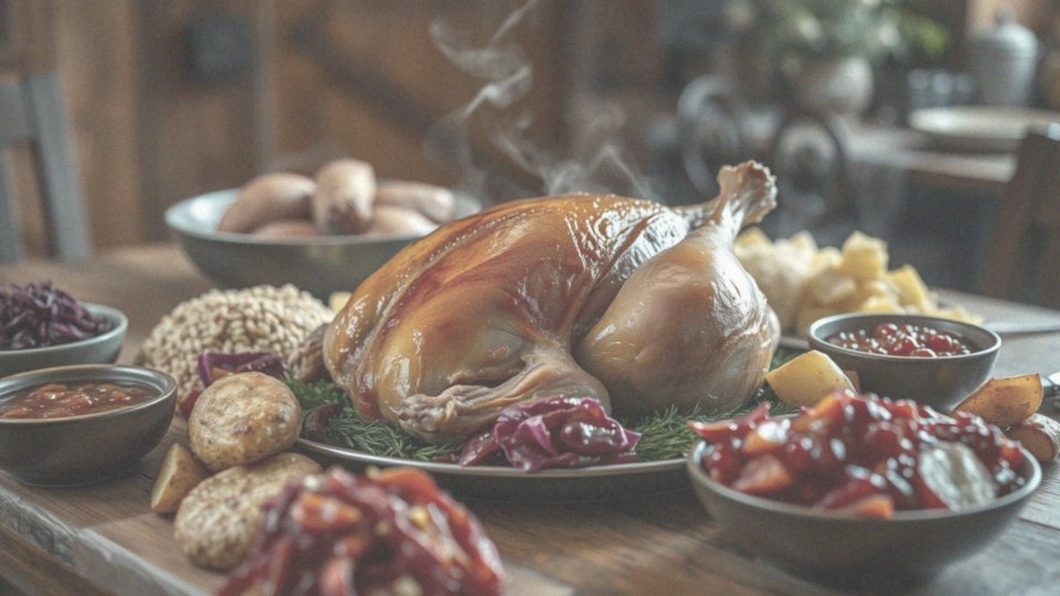 Jak podawać gęś pieczoną w kawałkach?