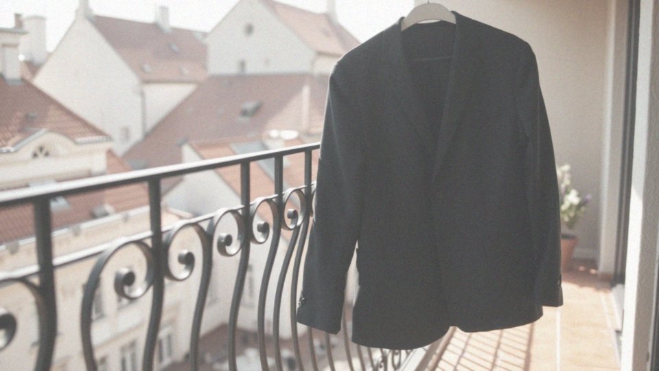 Jak świeże powietrze i słońce pomagają w odświeżeniu garnituru?