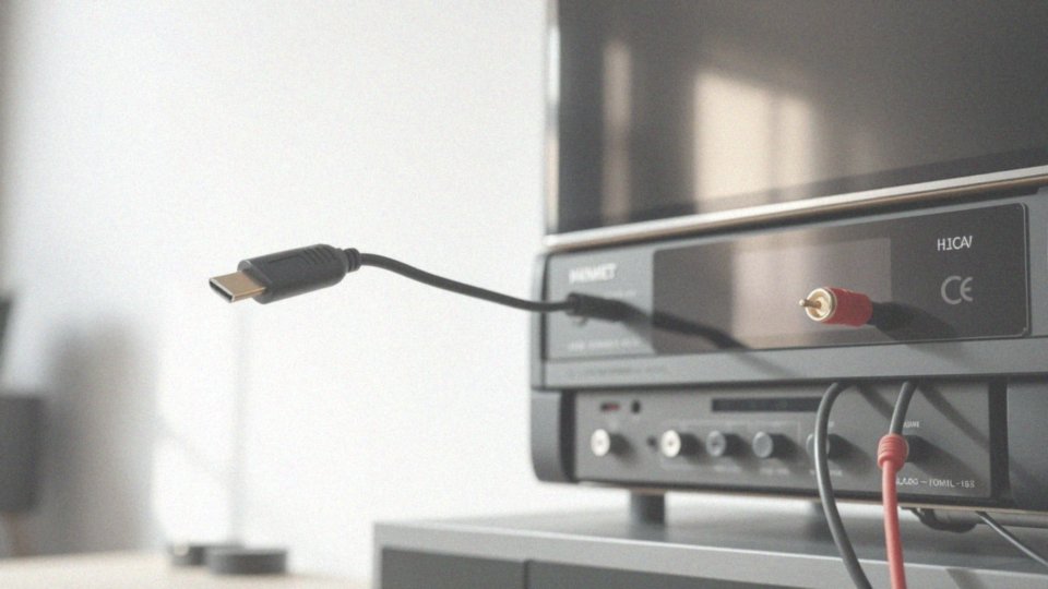 Jakie kable są potrzebne do podłączenia telewizora do amplitunera?